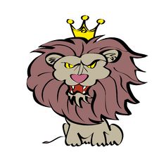 Free King Lion Cartoon Royalty Free Stock Photos - 8237458