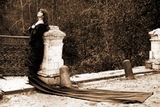 Girl In Fall Park Royalty Free Stock Photography Girl In Fall Park Royalty Free Stock Photography