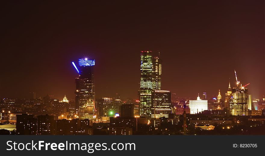 Series of panoramic views of Moscow city. Series of panoramic views of Moscow city