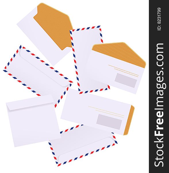 Envelopes on isolated background