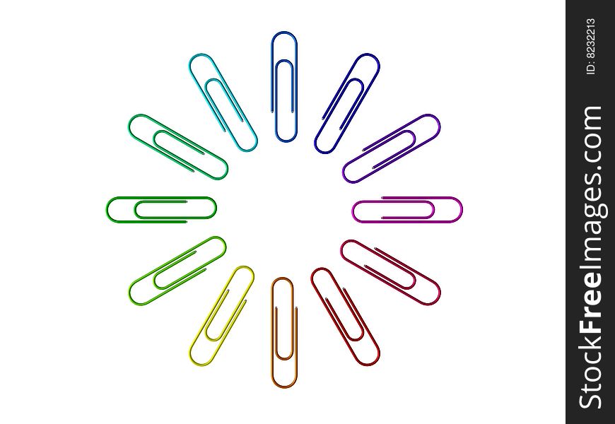 Colored Paper Clips