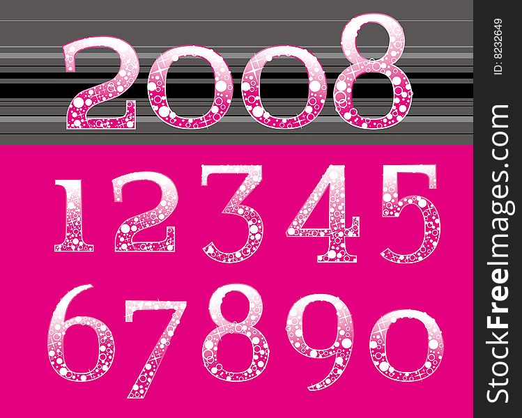 The design of numbers:zero to nine.