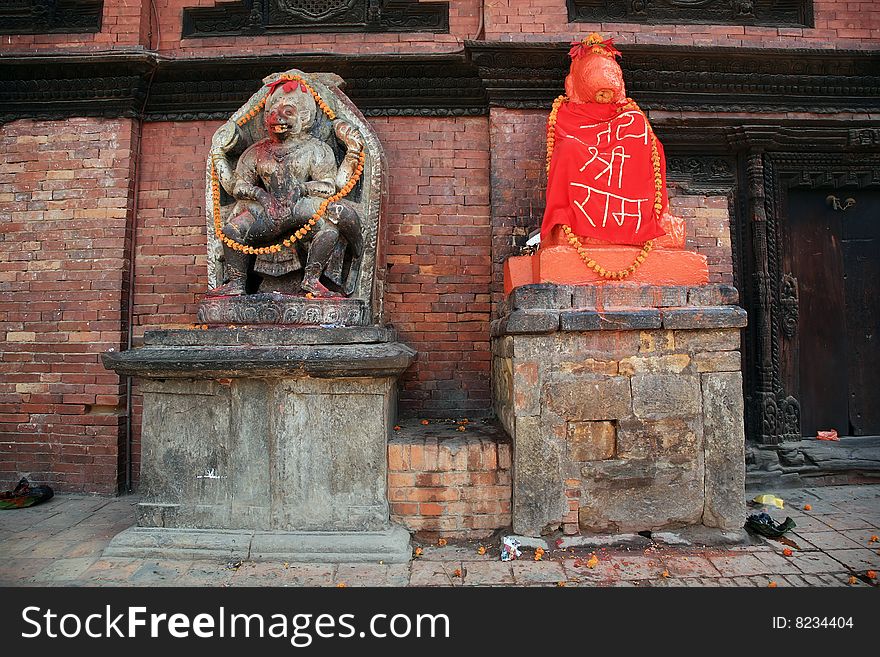 Patan durbar square on the stone sculpture(nepal). Patan durbar square on the stone sculpture(nepal)