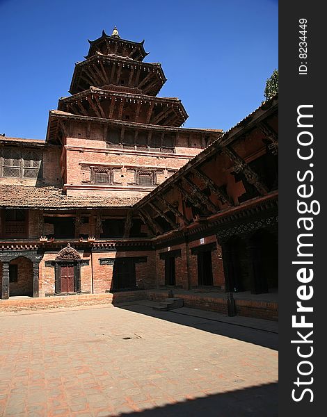 The temples in durbar square of patan. The temples in durbar square of patan.