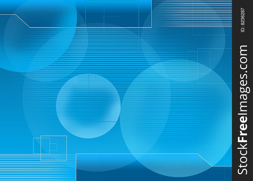 Colorful web technology blue background