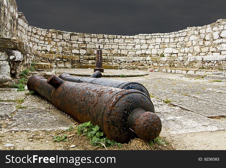 Old fortress at Corfu island, Greece