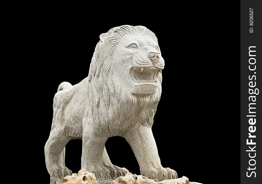 Statue showing a lion