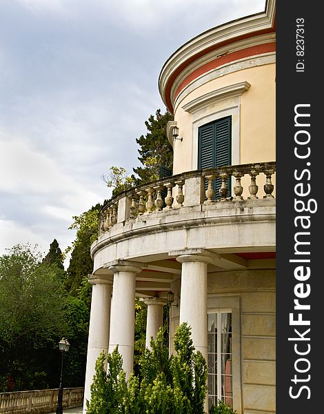 Mon Repo palace at Corfu island, Greece