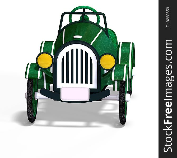 Veteran oldtimer With Clipping Path over white