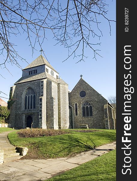 Minster Abbey on the Isle Of Sheppey Kent England. Minster Abbey on the Isle Of Sheppey Kent England.