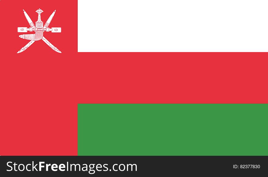 Flag Of Oman Vector Icon Illustration