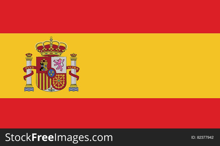 Flag Of Spain Vector Icon Illustration
