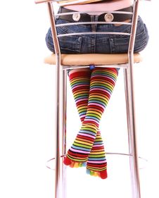 Sitting On Chair Stock Photography Sitting On Chair Stock Photography