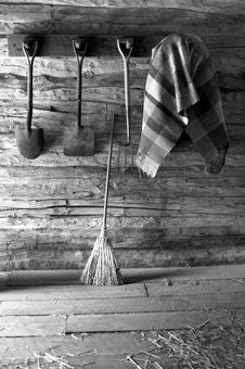 Nostalgic Scene, Broom And Tools In A Barn Stock Image Nostalgic Scene, Broom And Tools In A Barn Stock Image
