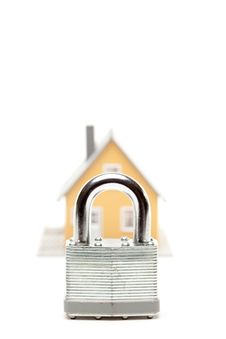 Lock And House Stock Photography Lock And House Stock Photography
