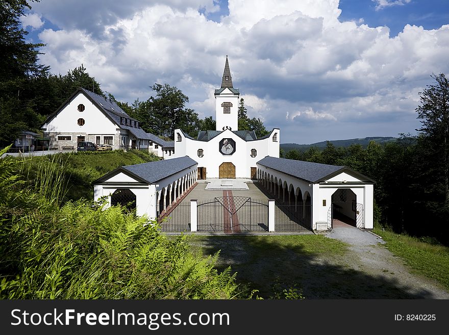 This pilgrimage sanctuary is situated in the middle of Europe - in Czech Republic (exactly in Zlaté Hory - the north of Moravia). This pilgrimage sanctuary is situated in the middle of Europe - in Czech Republic (exactly in Zlaté Hory - the north of Moravia).