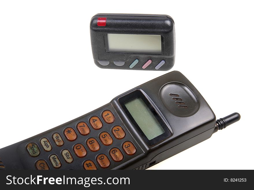Wireless pager and cell-phone .