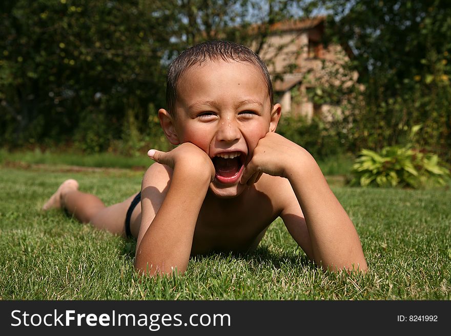 Boy In Grass