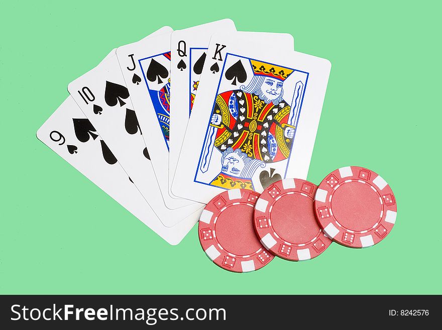 Straight flush - five consecutive cards of the same suit
