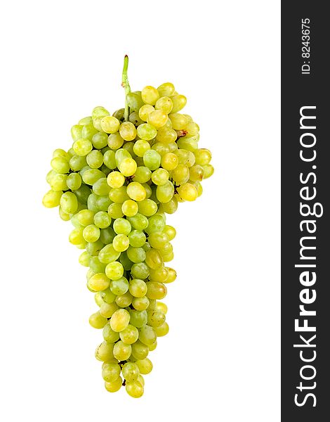 Fresh grapes  isolated on a white background