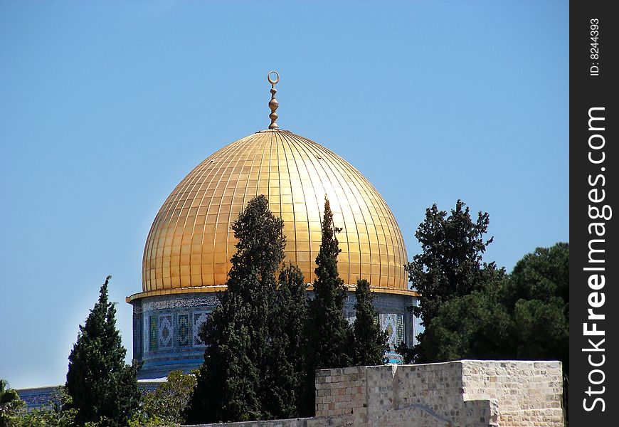 The incredibly beautiful Dome of the Rock, Jerusalem.