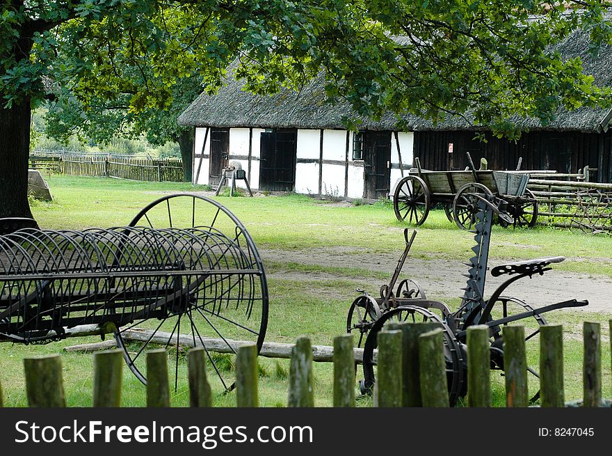 A small Polish village in summer