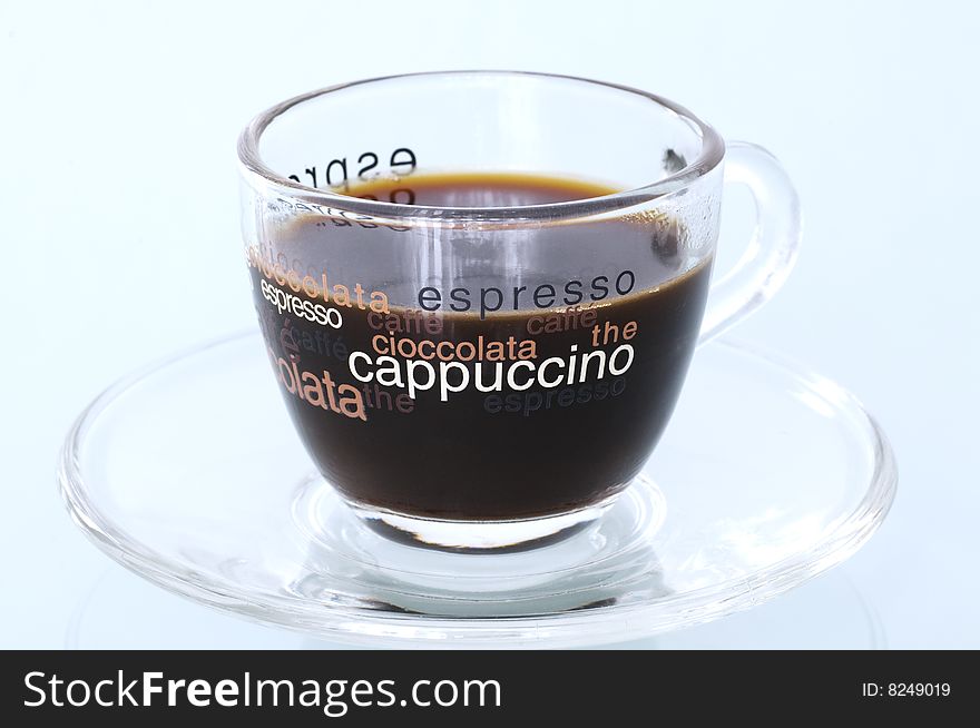 Cup of italian espresso coffee. Cup of italian espresso coffee