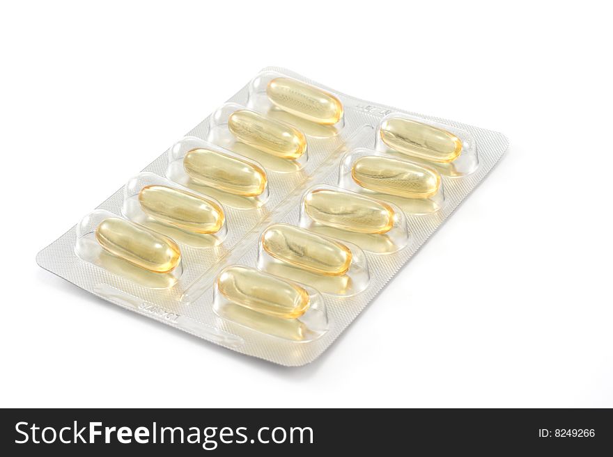 Packing the tablets, insulated on white background. Packing the tablets, insulated on white background