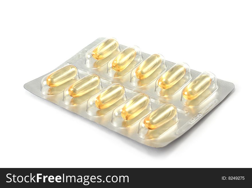 Packing the tablets, insulated on white background. Packing the tablets, insulated on white background