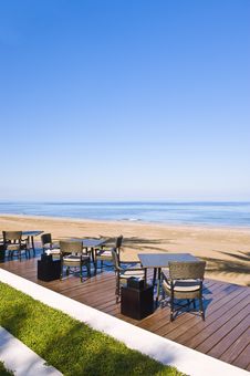 Restaurant By The Sea Royalty Free Stock Images