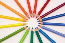 Artists  Colour Pencils Royalty Free Stock Image