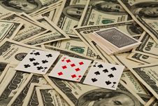 Playing Cards And Money Stock Photos Playing Cards And Money Stock Photos