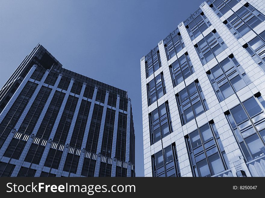 The modern building in shanghai.