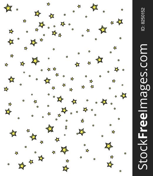 Background with stars, vector illustration