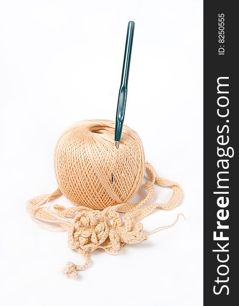 Yarn Ball And Crochet Hook