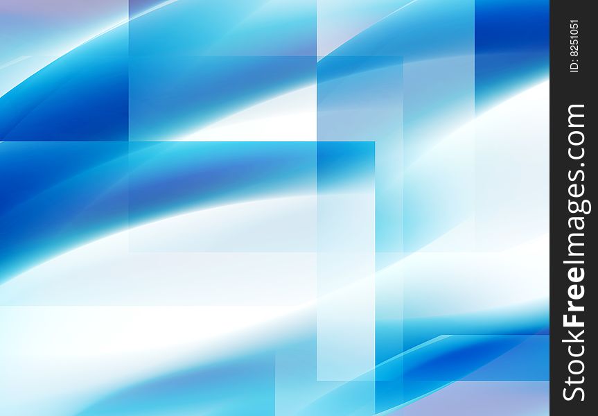 Blue and white abstract illustration with shapes. Blue and white abstract illustration with shapes