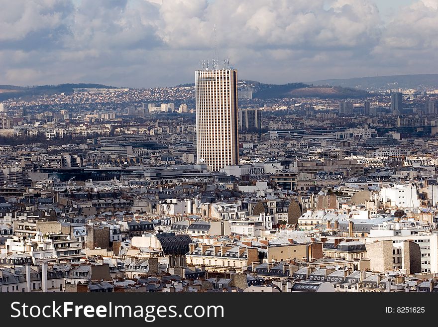 Paris landscape from the eiffel tower. Paris landscape from the eiffel tower