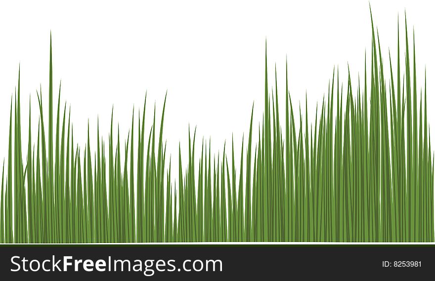 Green grass artistic vector illustration. Green grass artistic vector illustration