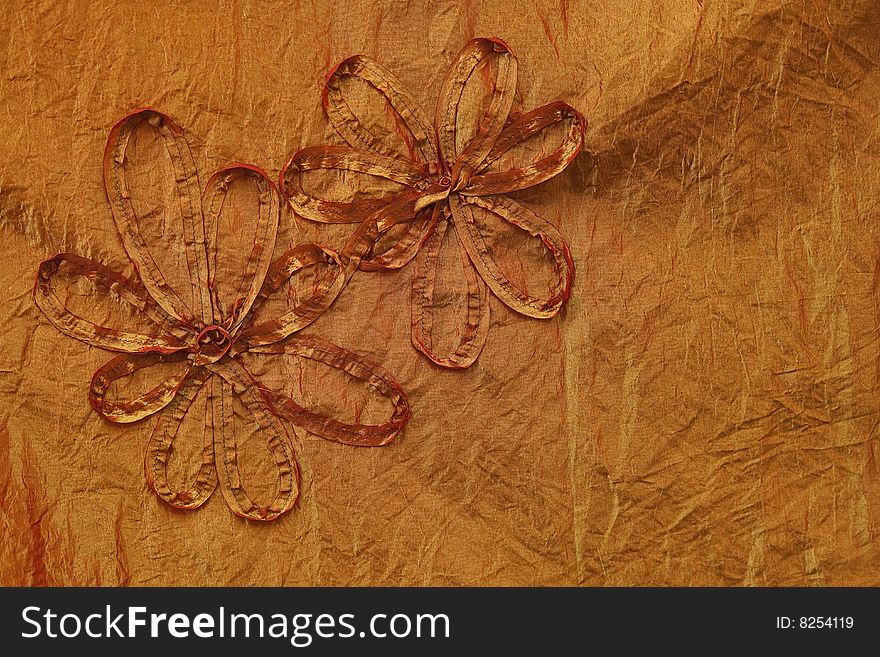 Flower background - fragment of good quality textile