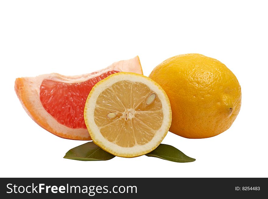 Fresh,juicy,tropical fruits isolated on a white background. Fresh,juicy,tropical fruits isolated on a white background.