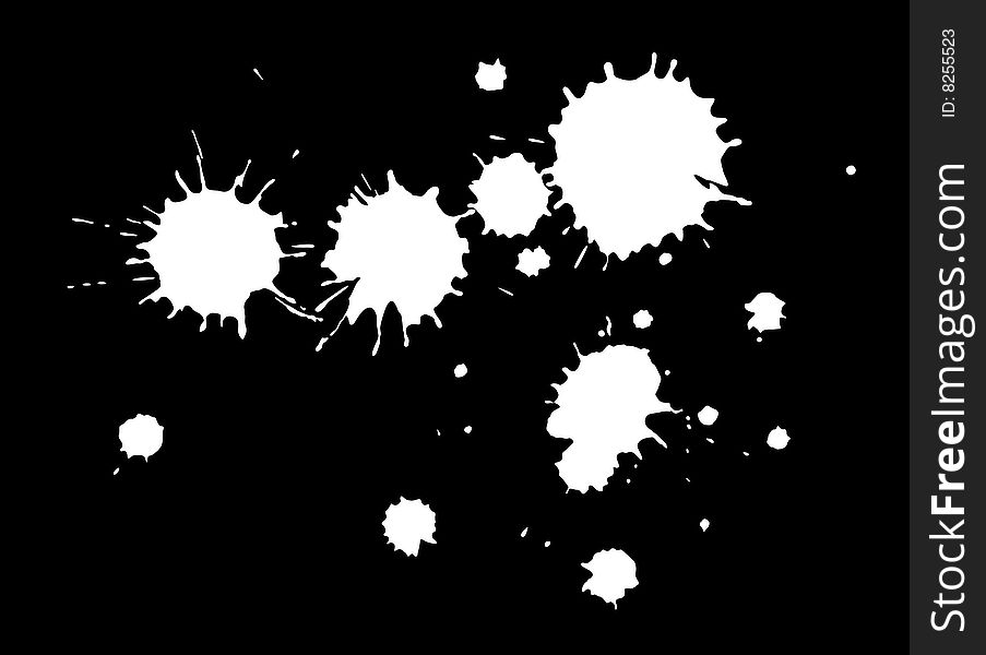 A group of blots for background. A group of blots for background