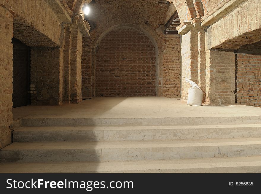 Reconstruction of a lobby of an old building. Reconstruction of a lobby of an old building.