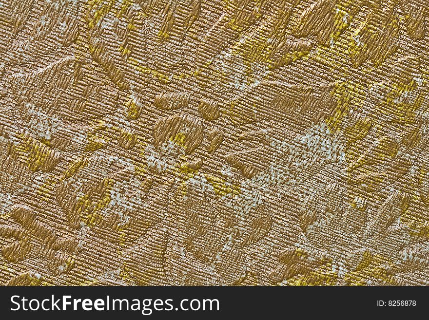 Golden Fabric Background