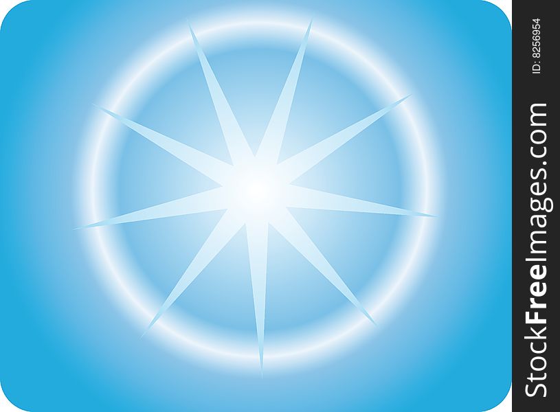Blue background with shining star. Vector illustration - easy to edit. Blue background with shining star. Vector illustration - easy to edit.