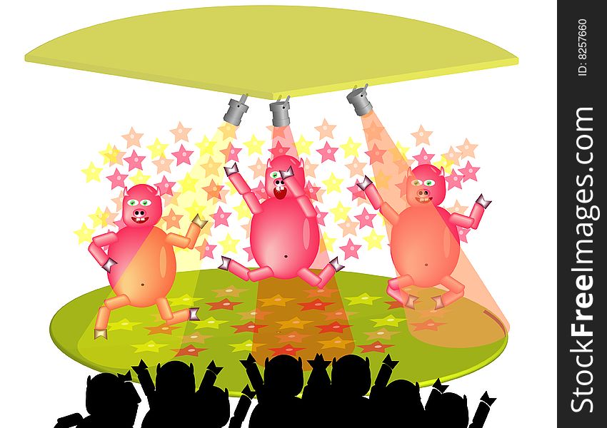 Dancing Party Pigs