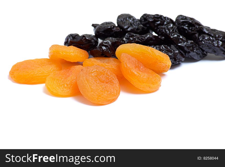 Dried Apricots And Prunes.