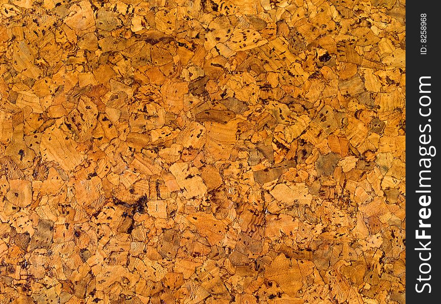 Natural orange cork sheet texture. Natural orange cork sheet texture