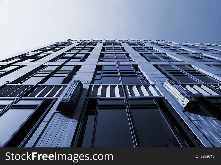 The modern building in shanghai.