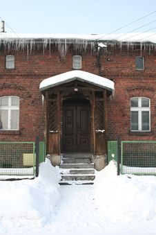 Old Doors In Winter Time Royalty Free Stock Photo Old Doors In Winter Time Royalty Free Stock Photo