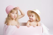 Pretty Sisters Royalty Free Stock Photo